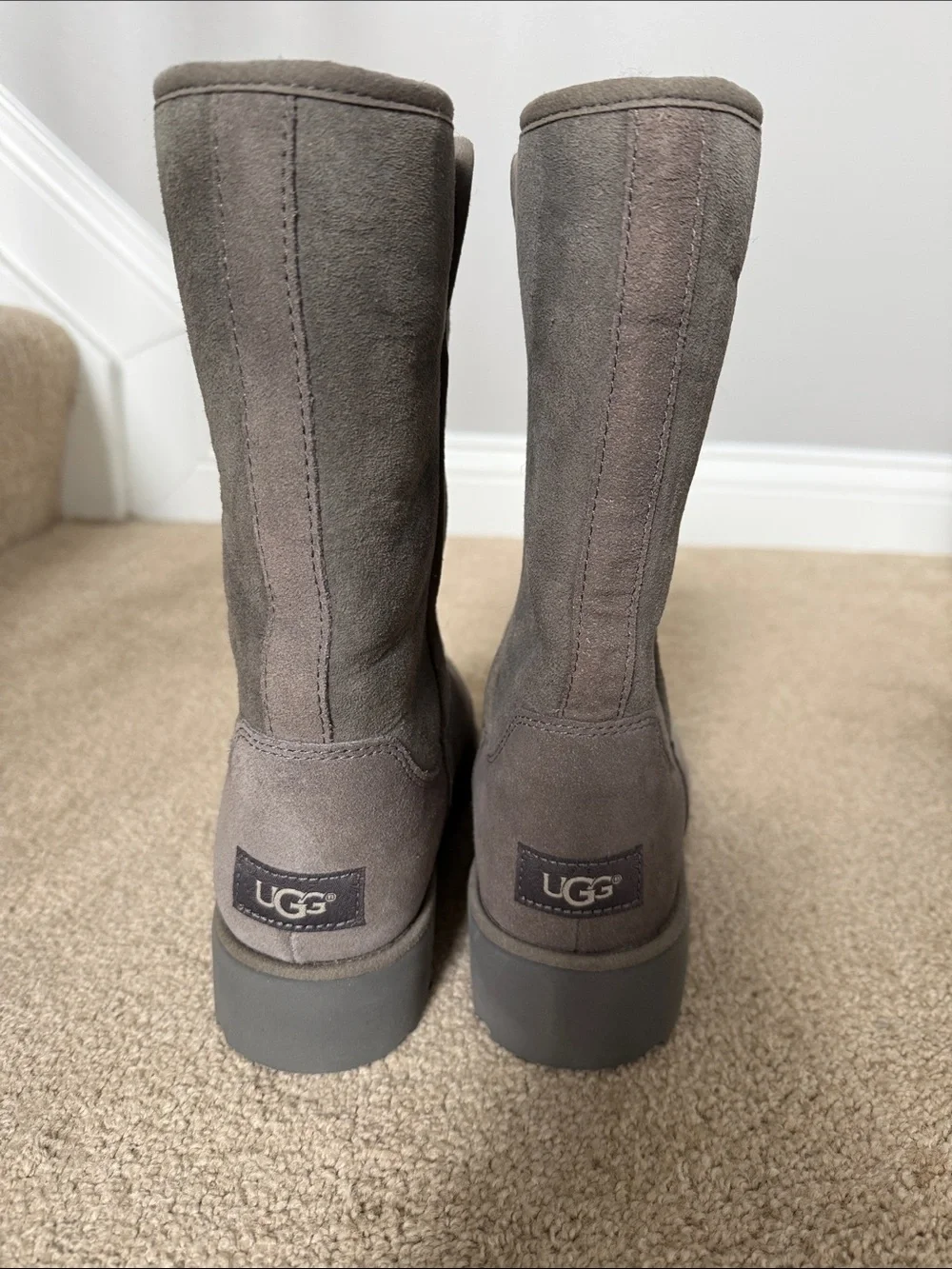 UGG Women's Tall Suede Winter Boots in Gray